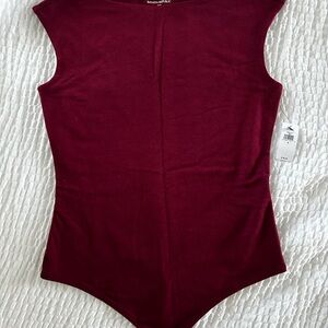 Banana Republic Deep Red Soft Stretch Top